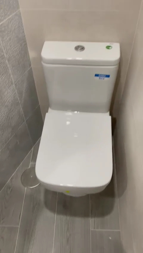 Inodoro nuevo instalado en reforma de baño